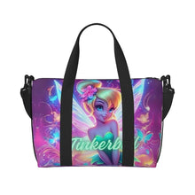 Load image into Gallery viewer, Custom Tinker Bell Stitch Wallpaper Tote Bag Women Large Capacity Beach Gym Travel Bags
