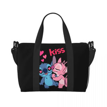 Load image into Gallery viewer, Custom Large SLilo And Stitch Cartoon Tote Bag Women Anime Shopping Shoulder Beach Gym Travel Bag