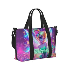 Load image into Gallery viewer, Custom Tinker Bell Stitch Wallpaper Tote Bag Women Large Capacity Beach Gym Travel Bags
