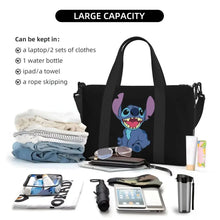 Load image into Gallery viewer, Custom Large SLilo And Stitch Cartoon Tote Bag Women Anime Shopping Shoulder Beach Gym Travel Bag