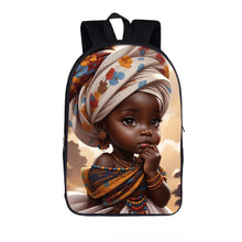 Load image into Gallery viewer, Cute Afro Backpack African Melanin Women Laptop Bag