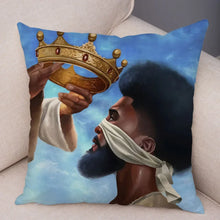 Load image into Gallery viewer, Pillowcase African men and women pillowcase decoration cartoon super dad cushion cover suitable for sofa car home