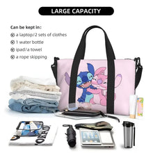 Load image into Gallery viewer, Custom Large SLilo And Stitch Cartoon Tote Bag Women Anime Shopping Shoulder Beach Gym Travel Bag