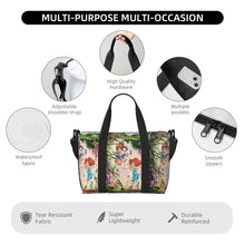 Load image into Gallery viewer, Custom Tinker Bell Stitch Wallpaper Tote Bag Women Large Capacity Beach Gym Travel Bags