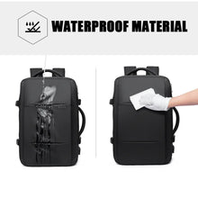 Load image into Gallery viewer, Travel business school expandable USB large capacity 17.3 laptop waterproof backpack