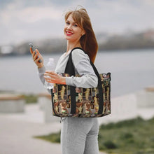 Load image into Gallery viewer, Custom Tinker Bell Stitch Wallpaper Tote Bag Women Large Capacity Beach Gym Travel Bags