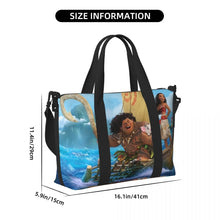Load image into Gallery viewer, Custom Moana Tote Bag for Women Big Capacity Beach Gym Travel Bags