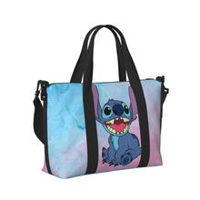 Load image into Gallery viewer, Custom Large SLilo And Stitch Cartoon Tote Bag Women Anime Shopping Shoulder Beach Gym Travel Bag