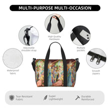 Load image into Gallery viewer, Custom Tinker Bell Stitch Wallpaper Tote Bag Women Large Capacity Beach Gym Travel Bags