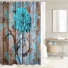 Load image into Gallery viewer, 4 PCS Flower Shower Curtain Set