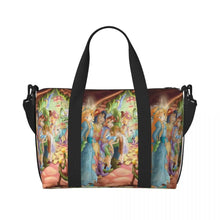 Load image into Gallery viewer, Custom Tinker Bell Stitch Wallpaper Tote Bag Women Large Capacity Beach Gym Travel Bags