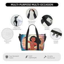 Load image into Gallery viewer, Custom Moana Tote Bag for Women Big Capacity Beach Gym Travel Bags