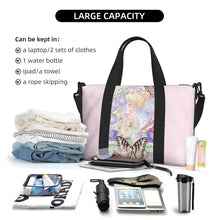 Load image into Gallery viewer, Custom Tinker Bell Stitch Wallpaper Tote Bag Women Large Capacity Beach Gym Travel Bags