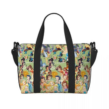 Load image into Gallery viewer, Custom Tinker Bell Stitch Wallpaper Tote Bag Women Large Capacity Beach Gym Travel Bags