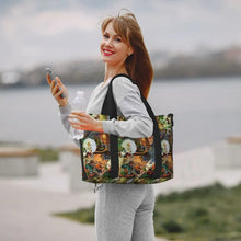 Load image into Gallery viewer, Custom Tinker Bell Stitch Wallpaper Tote Bag Women Large Capacity Beach Gym Travel Bags