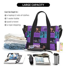 Load image into Gallery viewer, Custom Tinker Bell Stitch Wallpaper Tote Bag Women Large Capacity Beach Gym Travel Bags