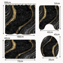 Load image into Gallery viewer, 4 PCS Flower Shower Curtain Set