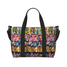 Load image into Gallery viewer, Custom Tinker Bell Stitch Wallpaper Tote Bag Women Large Capacity Beach Gym Travel Bags