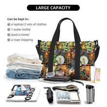 Load image into Gallery viewer, Custom Tinker Bell Stitch Wallpaper Tote Bag Women Large Capacity Beach Gym Travel Bags