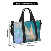 Load image into Gallery viewer, Custom Tinker Bell Stitch Wallpaper Tote Bag Women Large Capacity Beach Gym Travel Bags
