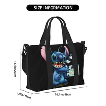 Load image into Gallery viewer, Custom Large SLilo And Stitch Cartoon Tote Bag Women Anime Shopping Shoulder Beach Gym Travel Bag