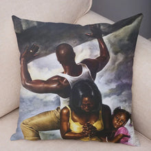 Load image into Gallery viewer, Pillowcase African men and women pillowcase decoration cartoon super dad cushion cover suitable for sofa car home