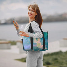 Load image into Gallery viewer, Custom Tinker Bell Stitch Wallpaper Tote Bag Women Large Capacity Beach Gym Travel Bags