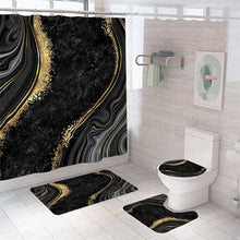 Load image into Gallery viewer, 4 PCS Flower Shower Curtain Set