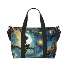 Load image into Gallery viewer, Custom Tinker Bell Stitch Wallpaper Tote Bag Women Large Capacity Beach Gym Travel Bags