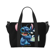 Load image into Gallery viewer, Custom Large SLilo And Stitch Cartoon Tote Bag Women Anime Shopping Shoulder Beach Gym Travel Bag
