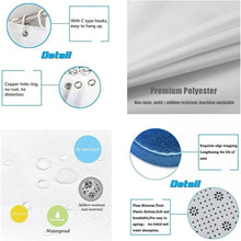 Load image into Gallery viewer, 4 PCS Flower Shower Curtain Set