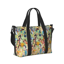Load image into Gallery viewer, Custom Tinker Bell Stitch Wallpaper Tote Bag Women Large Capacity Beach Gym Travel Bags