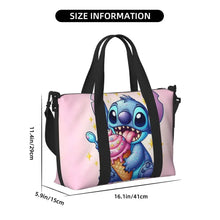 Load image into Gallery viewer, Custom Large SLilo And Stitch Cartoon Tote Bag Women Anime Shopping Shoulder Beach Gym Travel Bag