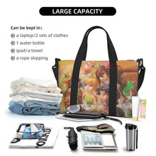 Load image into Gallery viewer, Custom Tinker Bell Stitch Wallpaper Tote Bag Women Large Capacity Beach Gym Travel Bags