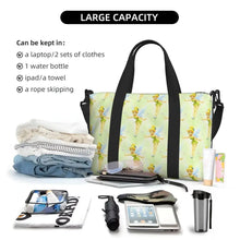Load image into Gallery viewer, Custom Tinker Bell Stitch Wallpaper Tote Bag Women Large Capacity Beach Gym Travel Bags