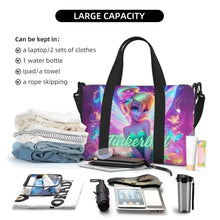Load image into Gallery viewer, Custom Tinker Bell Stitch Wallpaper Tote Bag Women Large Capacity Beach Gym Travel Bags
