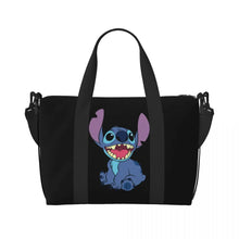 Load image into Gallery viewer, Custom Large SLilo And Stitch Cartoon Tote Bag Women Anime Shopping Shoulder Beach Gym Travel Bag
