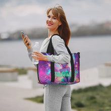 Load image into Gallery viewer, Custom Tinker Bell Stitch Wallpaper Tote Bag Women Large Capacity Beach Gym Travel Bags