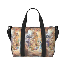 Load image into Gallery viewer, Custom Tinker Bell Stitch Wallpaper Tote Bag Women Large Capacity Beach Gym Travel Bags