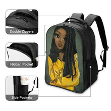 Load image into Gallery viewer, Black Afro Girl Magic Book Bags African School Bag For Girls Kids Elementary Children MultiPurpose Backpacks