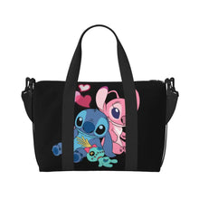 Load image into Gallery viewer, Custom Large SLilo And Stitch Cartoon Tote Bag Women Anime Shopping Shoulder Beach Gym Travel Bag