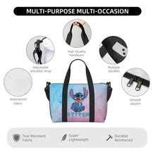Load image into Gallery viewer, Custom Large SLilo And Stitch Cartoon Tote Bag Women Anime Shopping Shoulder Beach Gym Travel Bag