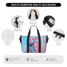 Load image into Gallery viewer, Custom Large SLilo And Stitch Cartoon Tote Bag Women Anime Shopping Shoulder Beach Gym Travel Bag