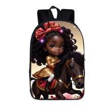 Load image into Gallery viewer, Cute Afro Backpack African Melanin Women Laptop Bag