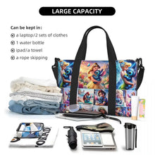 Load image into Gallery viewer, Custom Tinker Bell Stitch Wallpaper Tote Bag Women Large Capacity Beach Gym Travel Bags