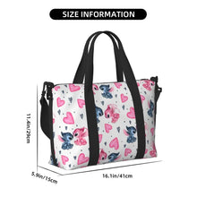 Load image into Gallery viewer, Custom Large SLilo And Stitch Cartoon Tote Bag Women Anime Shopping Shoulder Beach Gym Travel Bag