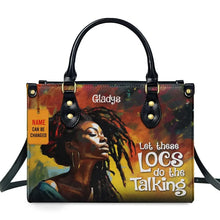 Load image into Gallery viewer, African Girl Print Leather Handbag for Black Women Fashion Top-handle Tote High Quality Luxury Shoulder Purse Shopping Messenger