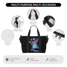 Load image into Gallery viewer, Custom Large SLilo And Stitch Cartoon Tote Bag Women Anime Shopping Shoulder Beach Gym Travel Bag