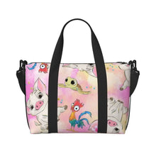Load image into Gallery viewer, Custom Moana Tote Bag for Women Big Capacity Beach Gym Travel Bags