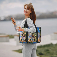 Load image into Gallery viewer, Custom Tinker Bell Stitch Wallpaper Tote Bag Women Large Capacity Beach Gym Travel Bags